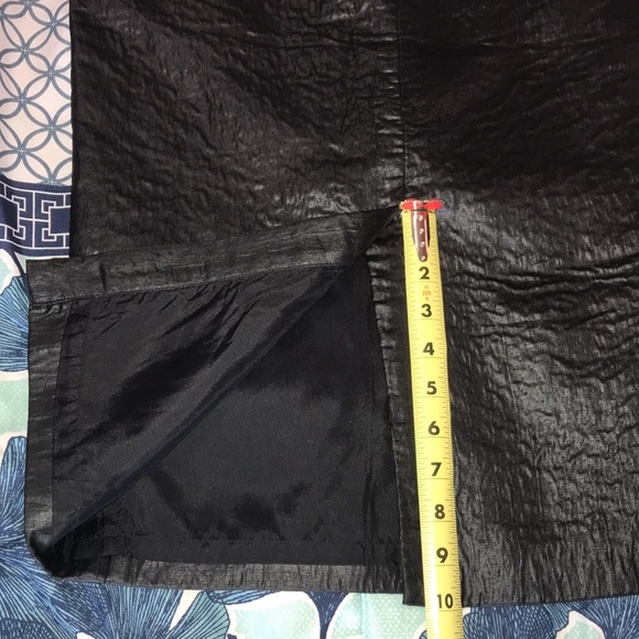 Poleci Pencil Skirt, Black, Texturized, Size 2 - Picture 14 of 16